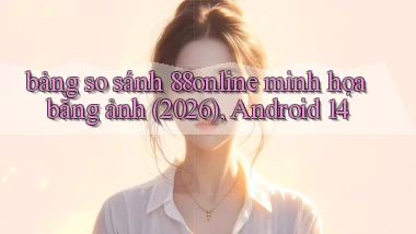 bảng so sánh 88online minh họa bằng ảnh (2026), Android 14