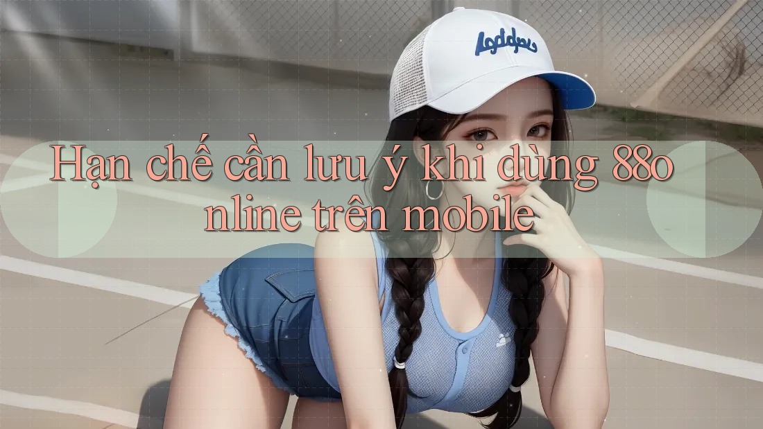 Hạn chế cần lưu ý khi dùng 88online trên mobile