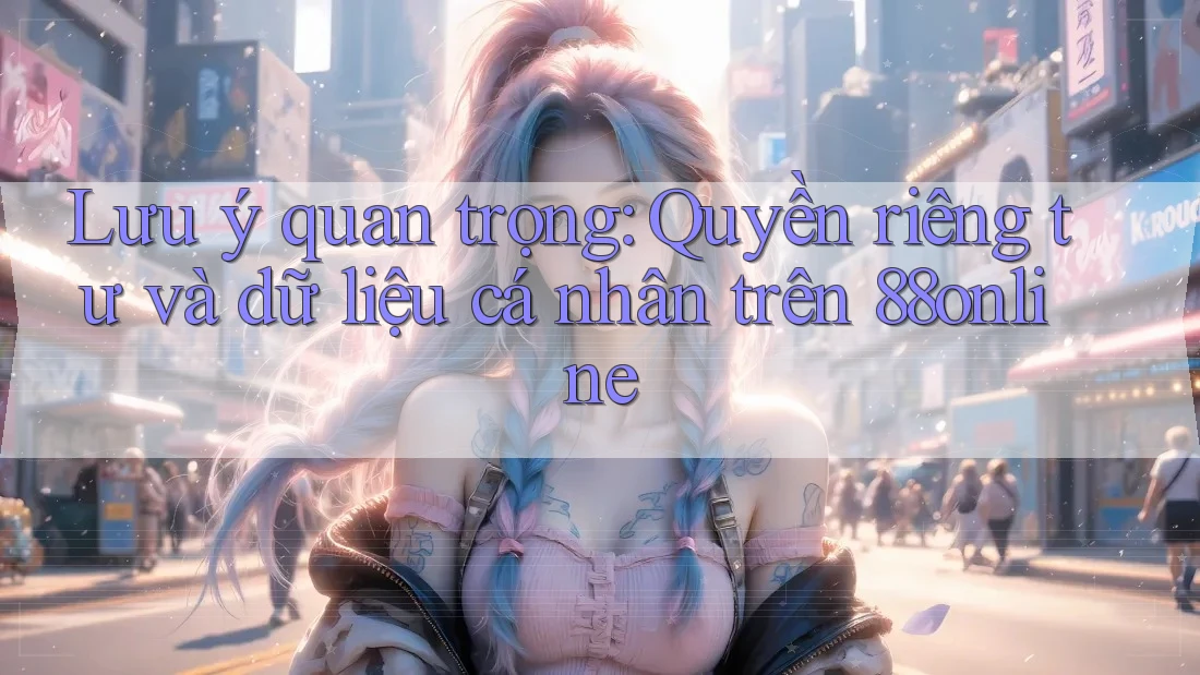 Lưu ý quan trọng: Quyền riêng tư và dữ liệu cá nhân trên 88online