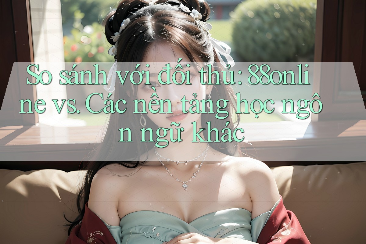 So sánh với đối thủ: 88online vs. Các nền tảng học ngôn ngữ khác